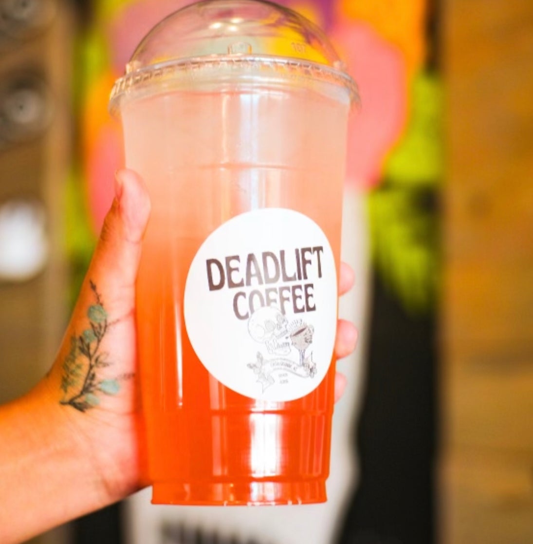 Strawberry Haze Energy Refresher -$6 (32 oz) | Deadlift Coffee Shop